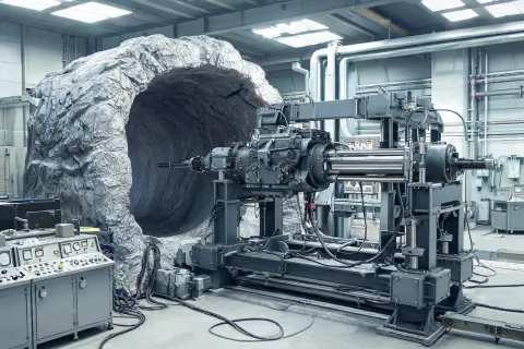 Rock drill endurance tunnel